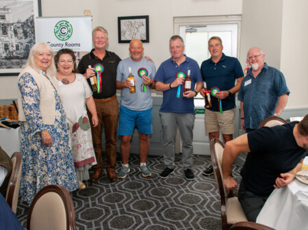 the runners up sporting their Mencap rosettes